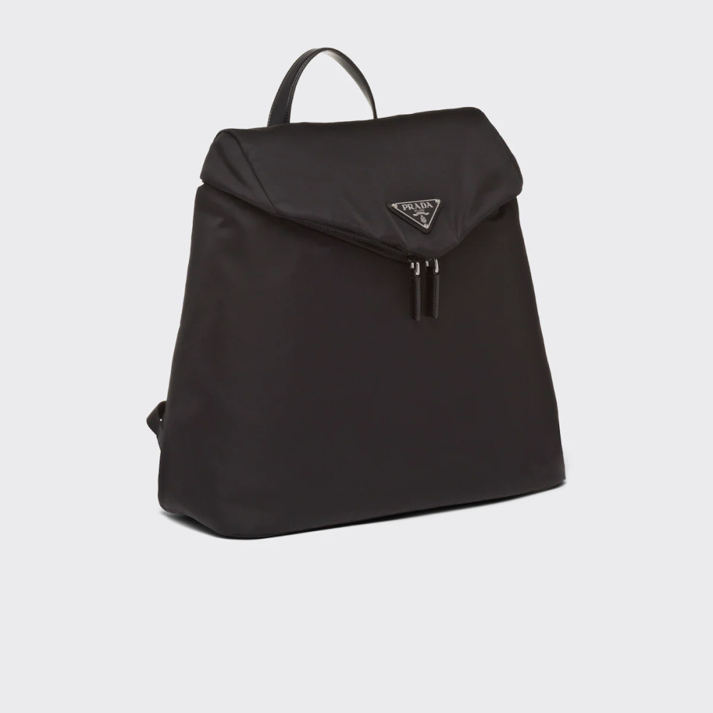 Re-Nylon and leather backpack Re-Nylon and leather backpack