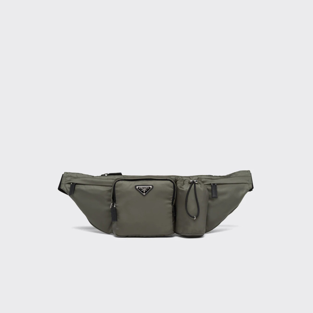Re-Nylon and Saffiano leather belt bag