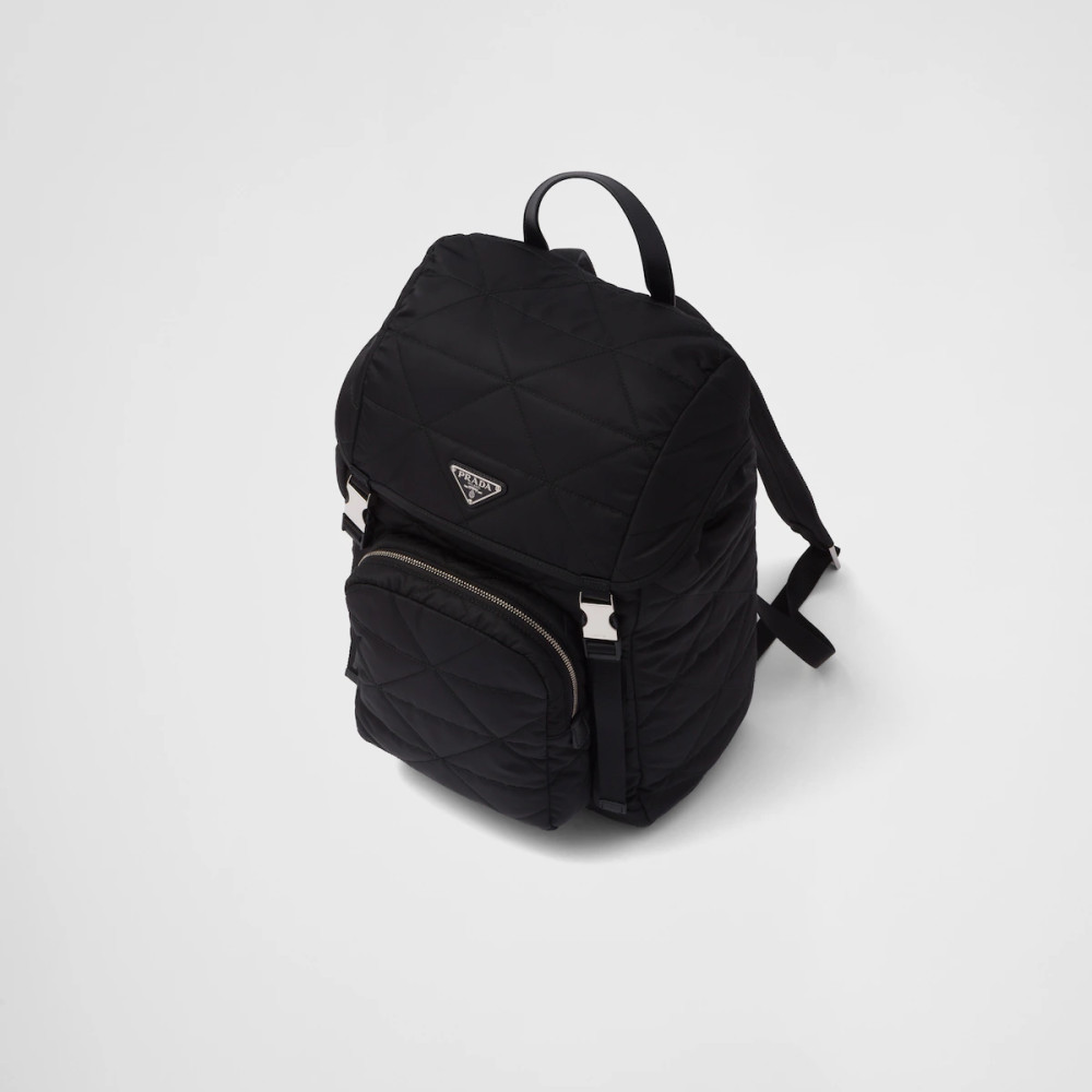 Re-Nylon backpack with topstitching Re-Nylon backpack with topstitching