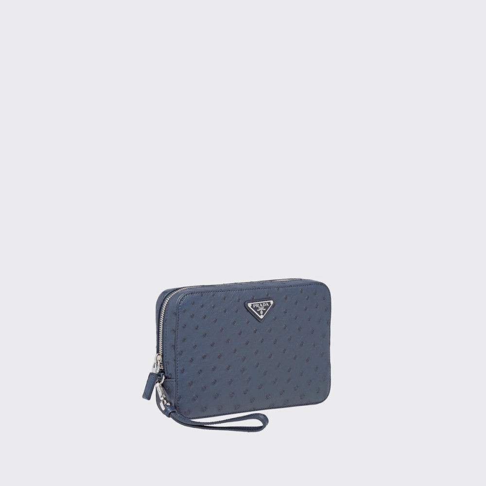 Ostrich Leather Clutch Ostrich Leather Clutch