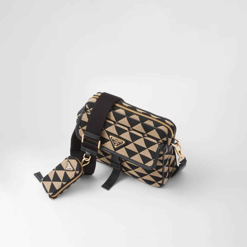 Prada Symbole embroidered fabric bag Prada Symbole embroidered fabric bag