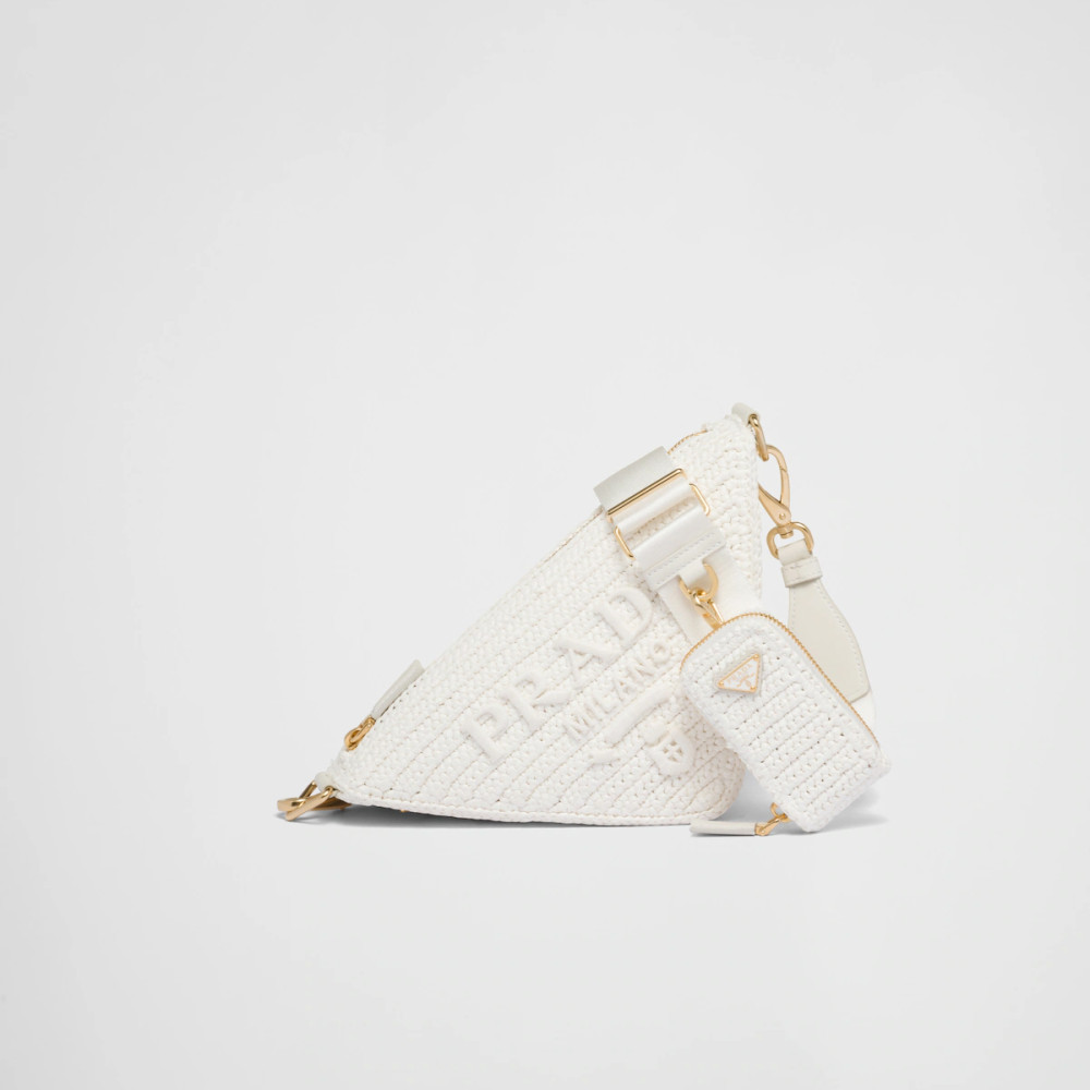 Prada Triangle crochet shoulder bag