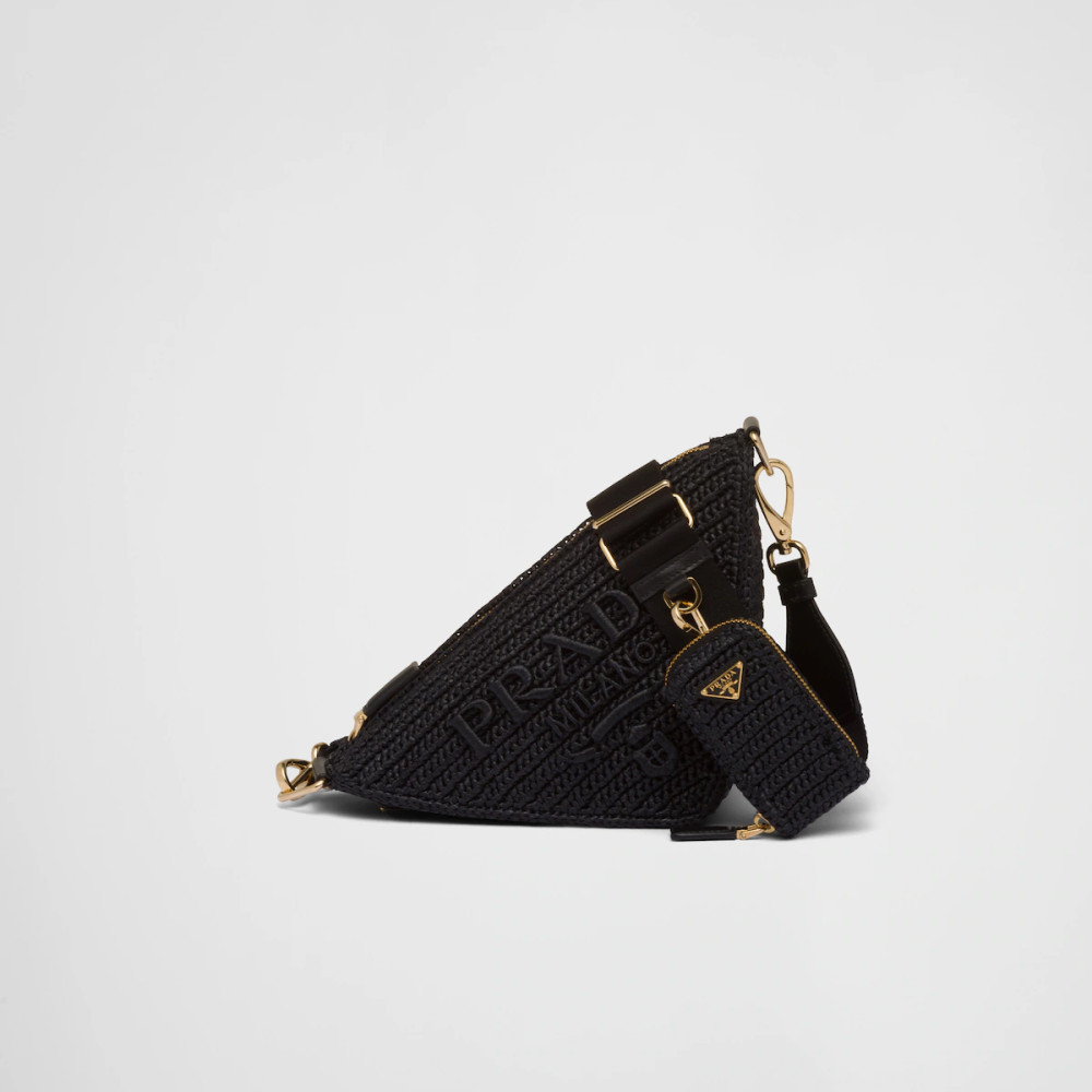 Prada Triangle crochet shoulder bag