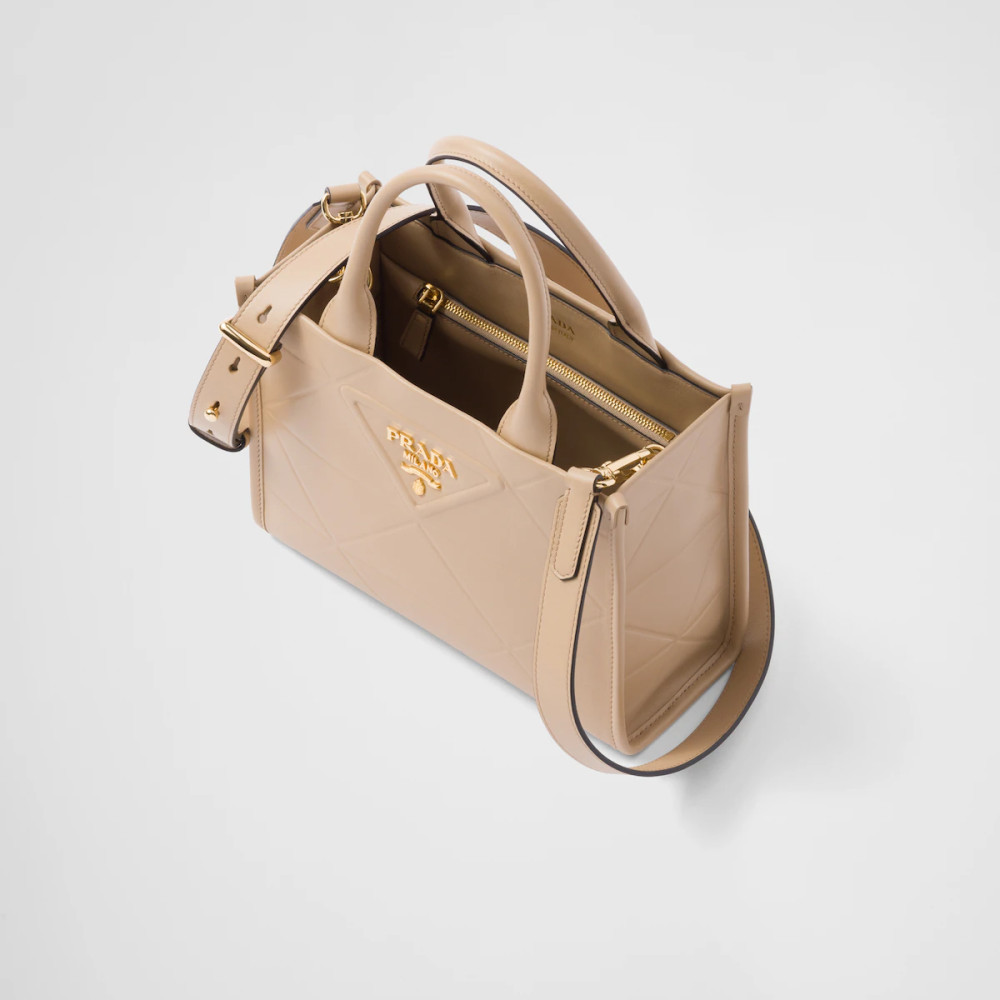 Small Prada Symbole leather bag with stitching