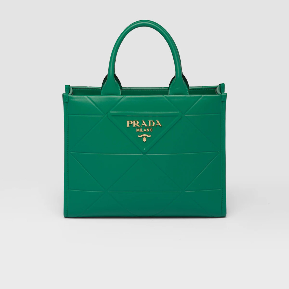 Small leather Prada Symbole bag with topstitching
