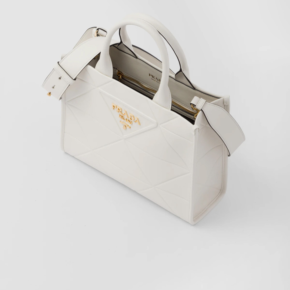 Small leather Prada Symbole bag with topstitching Small leather Prada Symbole bag with topstitching