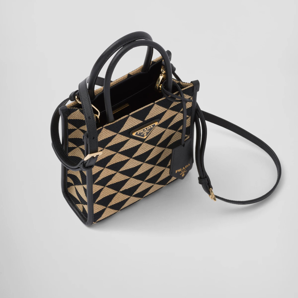 Prada Symbole embroidered fabric mini bag Prada Symbole embroidered fabric mini bag
