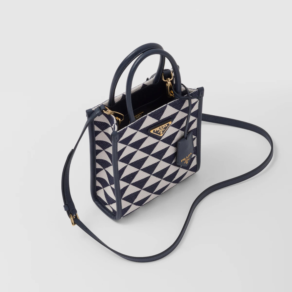 Prada Symbole embroidered fabric mini bag Prada Symbole embroidered fabric mini bag