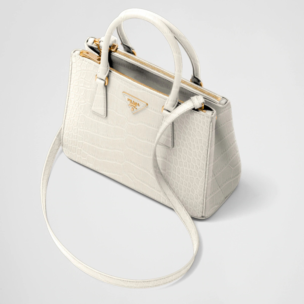 Medium Prada Galleria crocodile leather bag Medium Prada Galleria crocodile leather bag