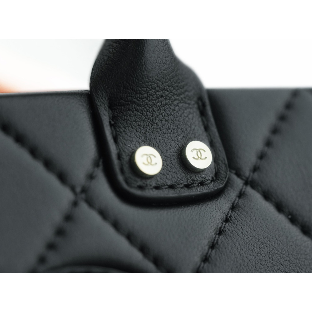 CHANEL SMALL STUDDED SQUARE VANITY CASE CHANEL SMALL STUDDED SQUARE VANITY CASE