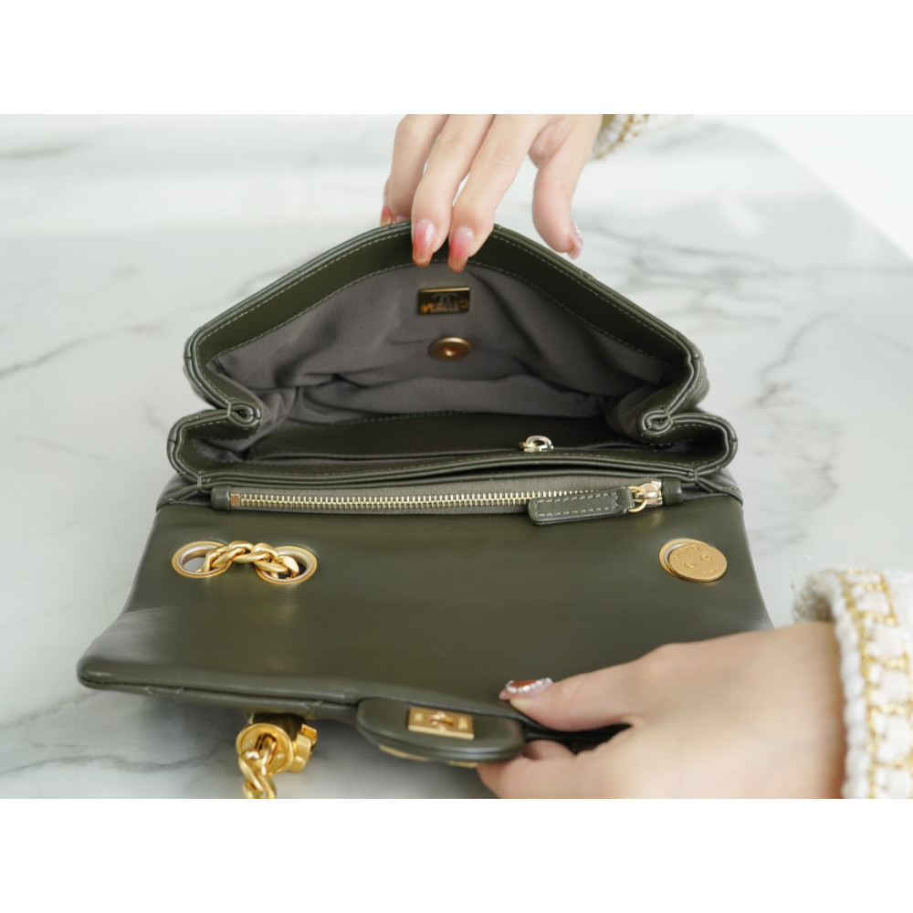CHANEL SMALL PILLOW CRUSH FLAP BAG CHANEL SMALL PILLOW CRUSH FLAP BAG