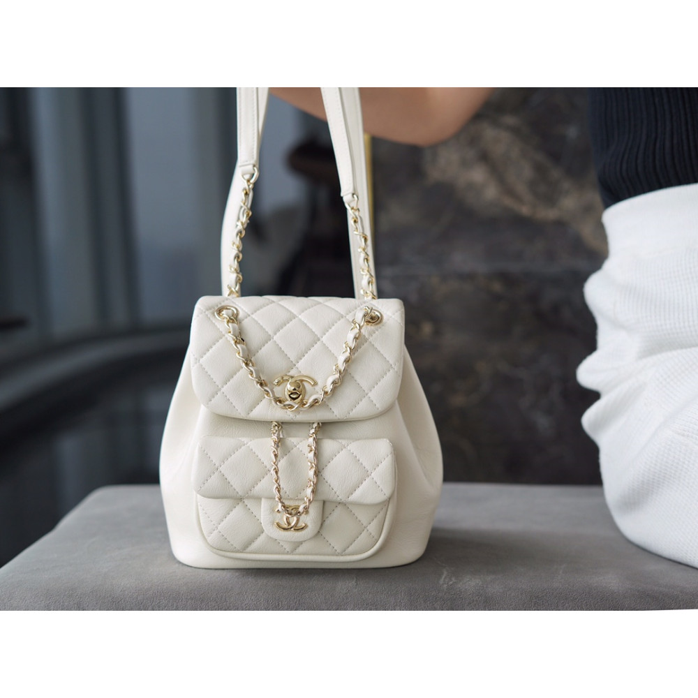 CHANEL SMALL DUMA POCKETS DRAWSTRING BACKPACK CHANEL SMALL DUMA POCKETS DRAWSTRING BACKPACK