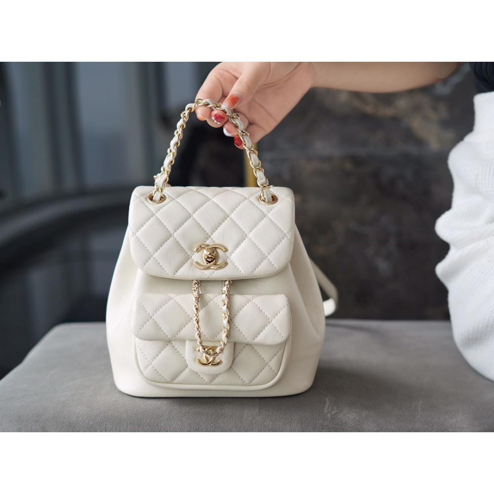CHANEL SMALL DUMA POCKETS DRAWSTRING BACKPACK CHANEL SMALL DUMA POCKETS DRAWSTRING BACKPACK