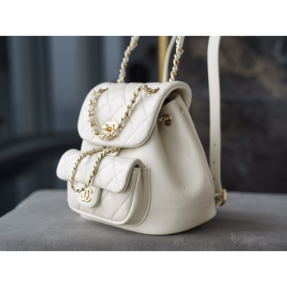 CHANEL SMALL DUMA POCKETS DRAWSTRING BACKPACK CHANEL SMALL DUMA POCKETS DRAWSTRING BACKPACK
