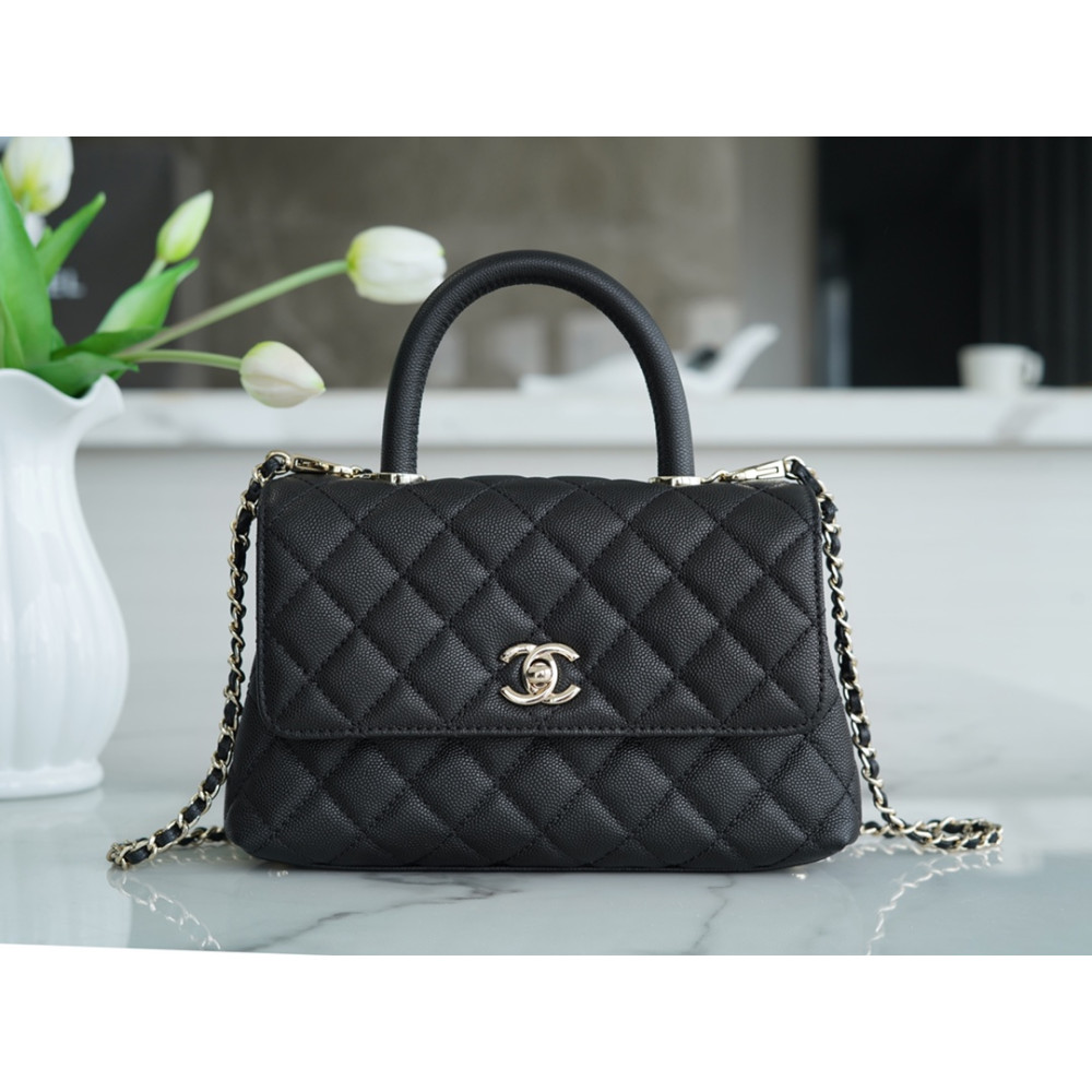 CHANEL SMALL  HANDLE FLAP BAG