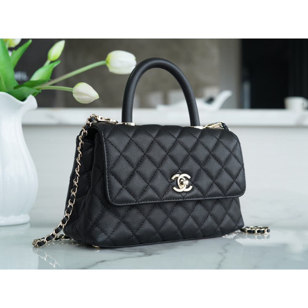 CHANEL SMALL  HANDLE FLAP BAG