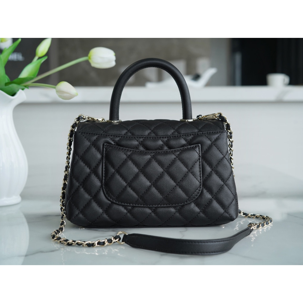 CHANEL SMALL  HANDLE FLAP BAG