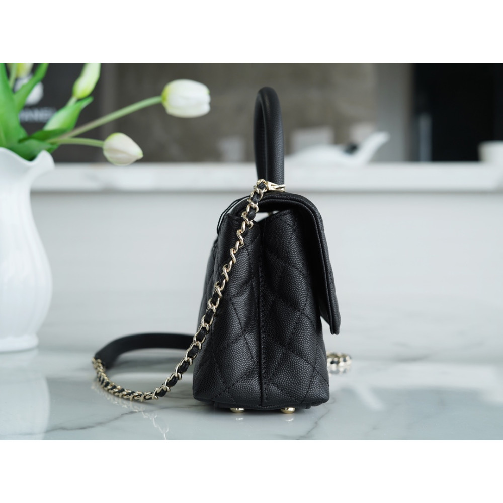 CHANEL SMALL  HANDLE FLAP BAG