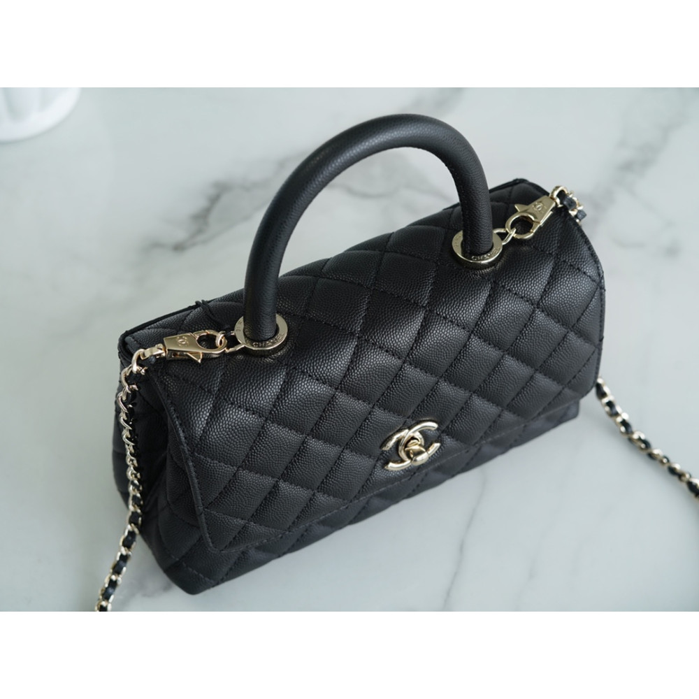 CHANEL SMALL  HANDLE FLAP BAG