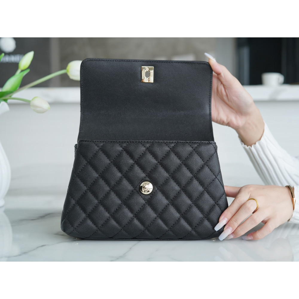 CHANEL SMALL  HANDLE FLAP BAG