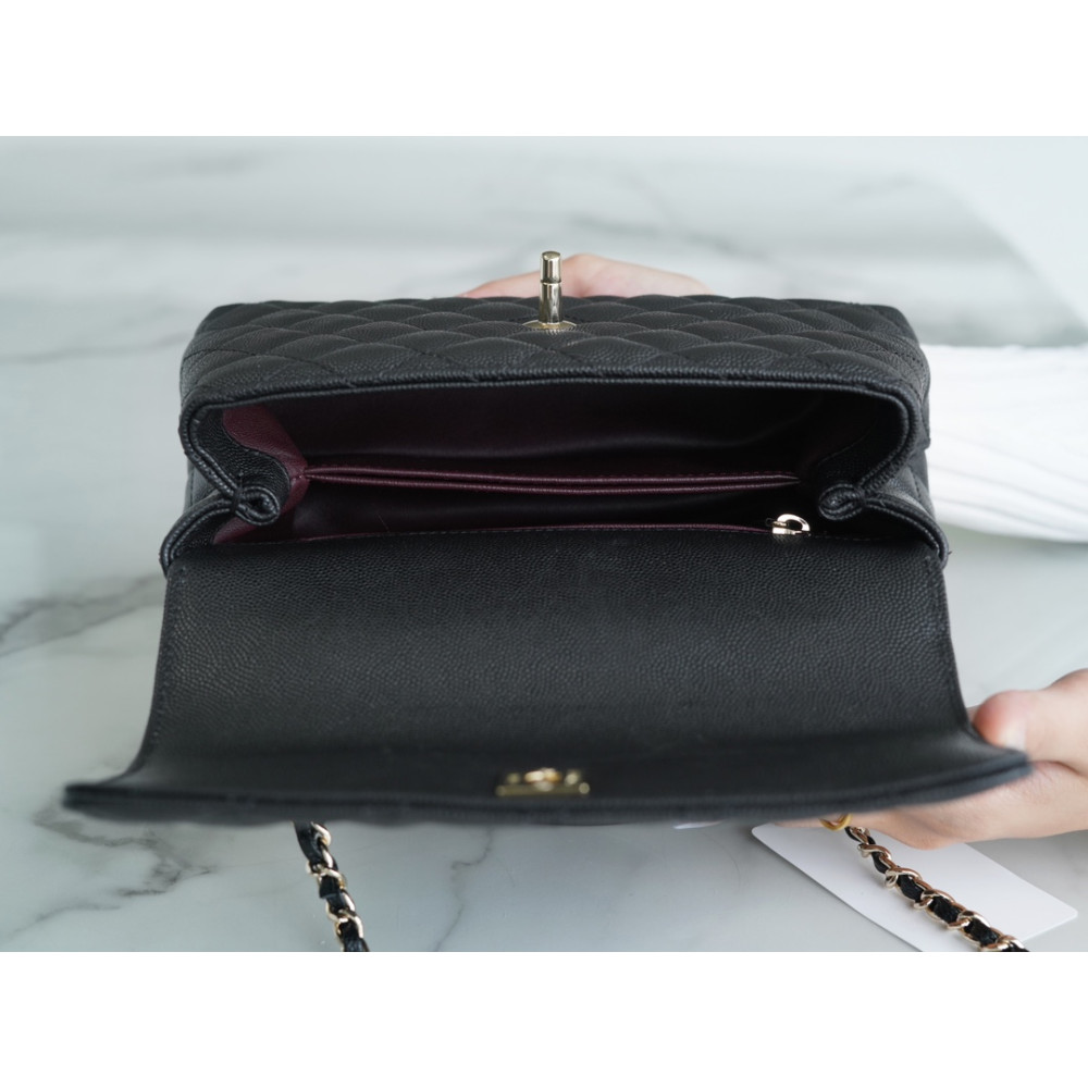 CHANEL SMALL  HANDLE FLAP BAG