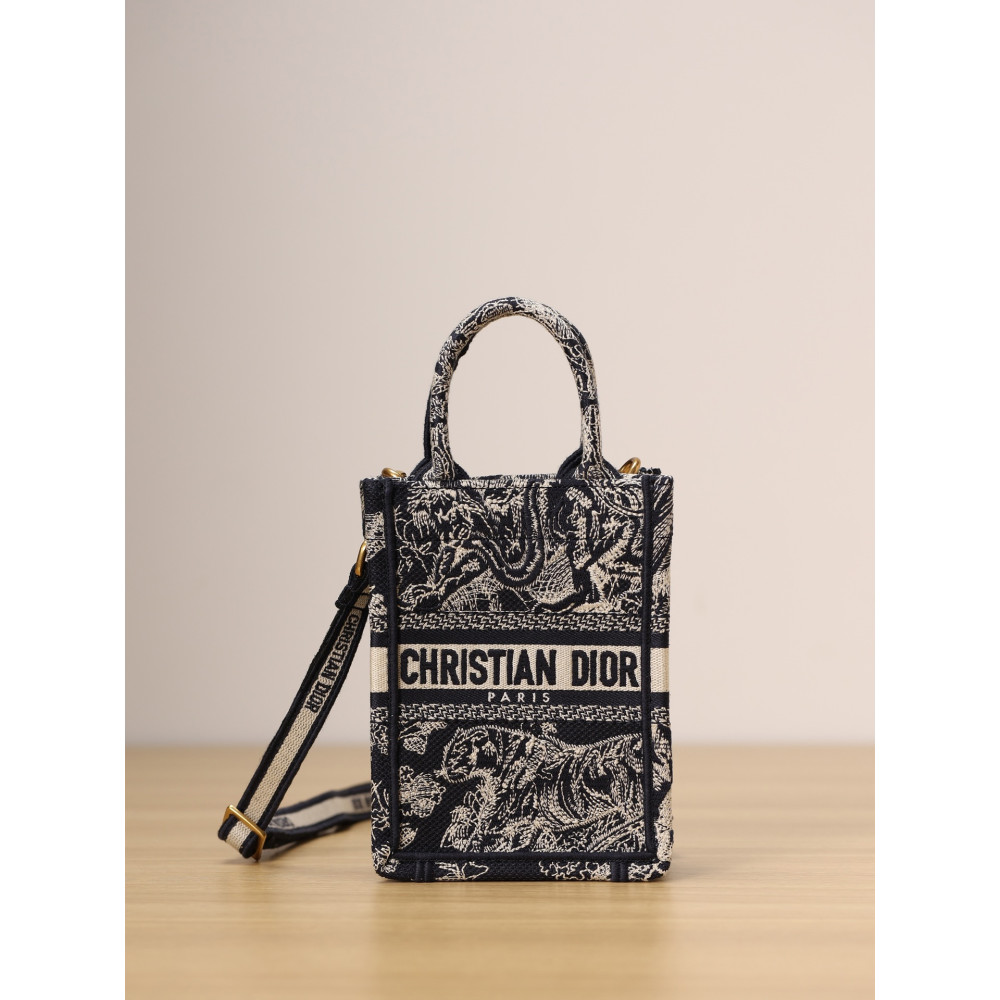 MINI DIOR BOOK TOTE PHONE BAG MINI DIOR BOOK TOTE PHONE BAG