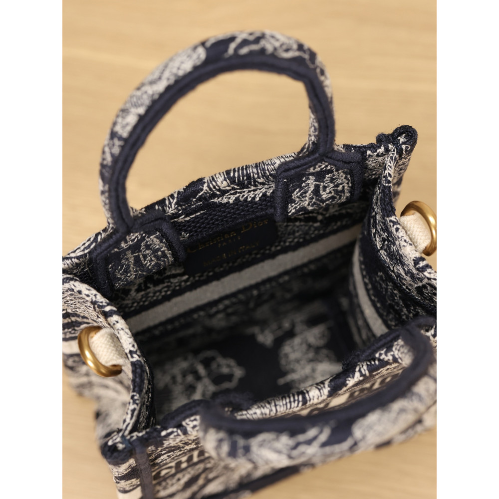 MINI DIOR BOOK TOTE PHONE BAG MINI DIOR BOOK TOTE PHONE BAG