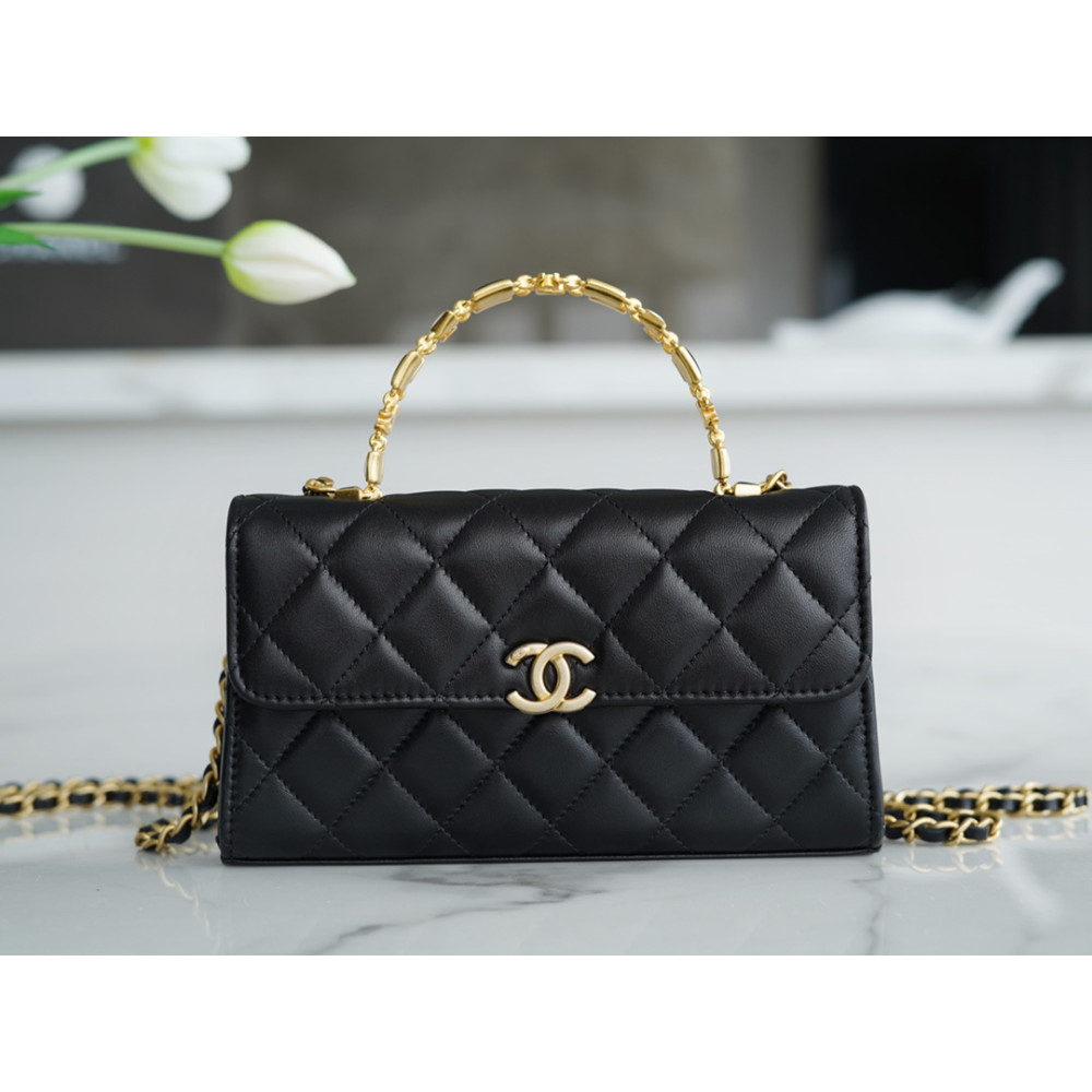 CHANEL TOP HANDLE FLAP BAG CHANEL TOP HANDLE FLAP BAG