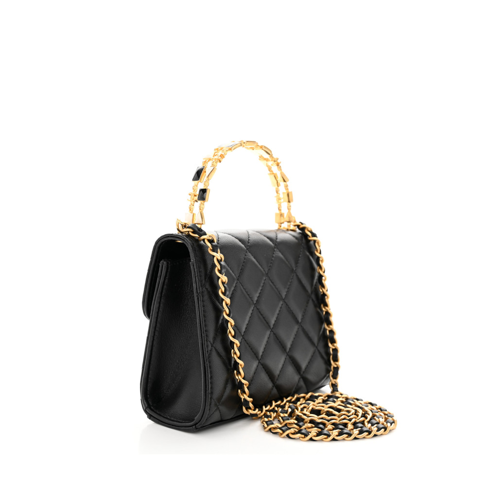 CHANEL TOP HANDLE FLAP BAG CHANEL TOP HANDLE FLAP BAG