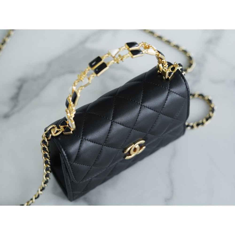 CHANEL TOP HANDLE FLAP BAG CHANEL TOP HANDLE FLAP BAG