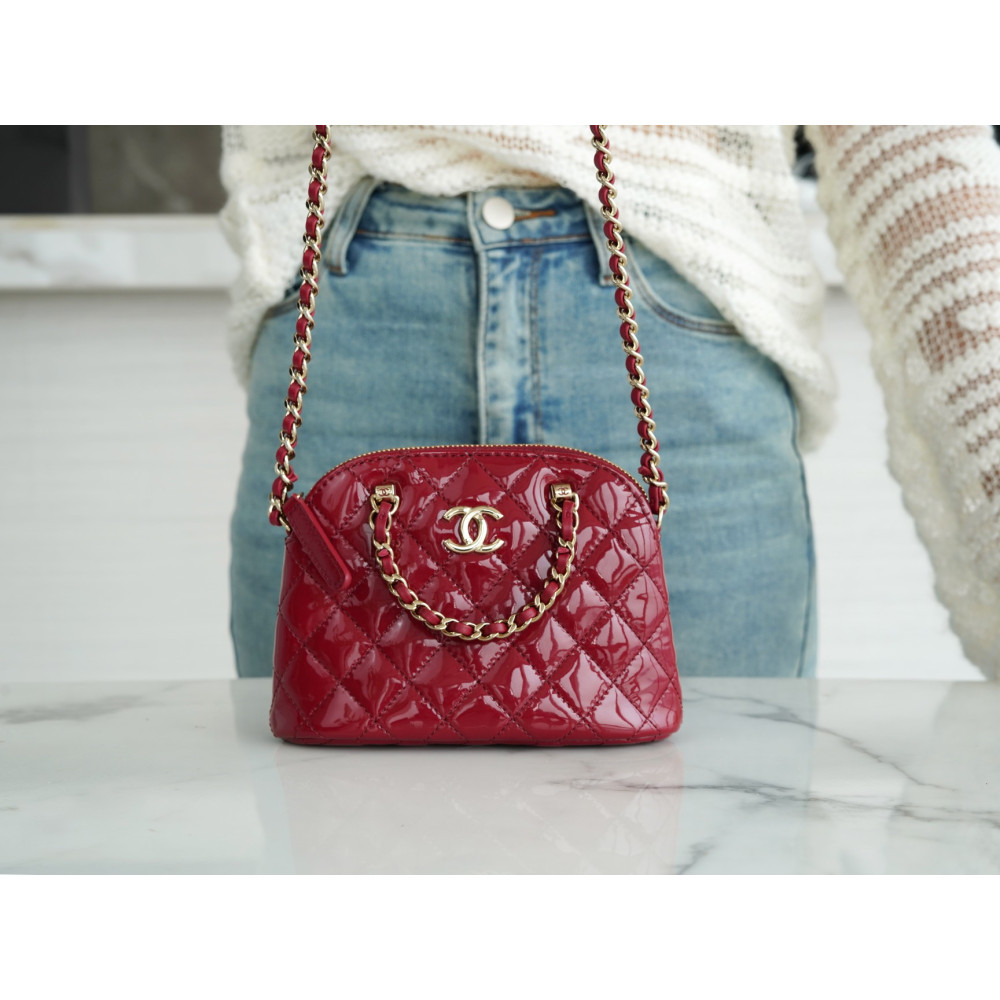 CHANEL SHINY COCO CLUTCH WITH CHAIN BAG CHANEL SHINY COCO CLUTCH WITH CHAIN BAG