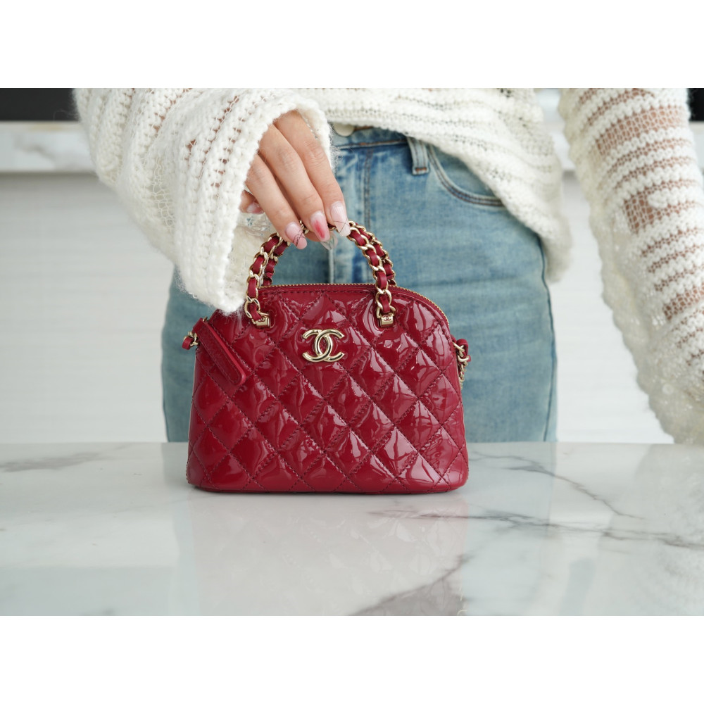 CHANEL SHINY COCO CLUTCH WITH CHAIN BAG CHANEL SHINY COCO CLUTCH WITH CHAIN BAG