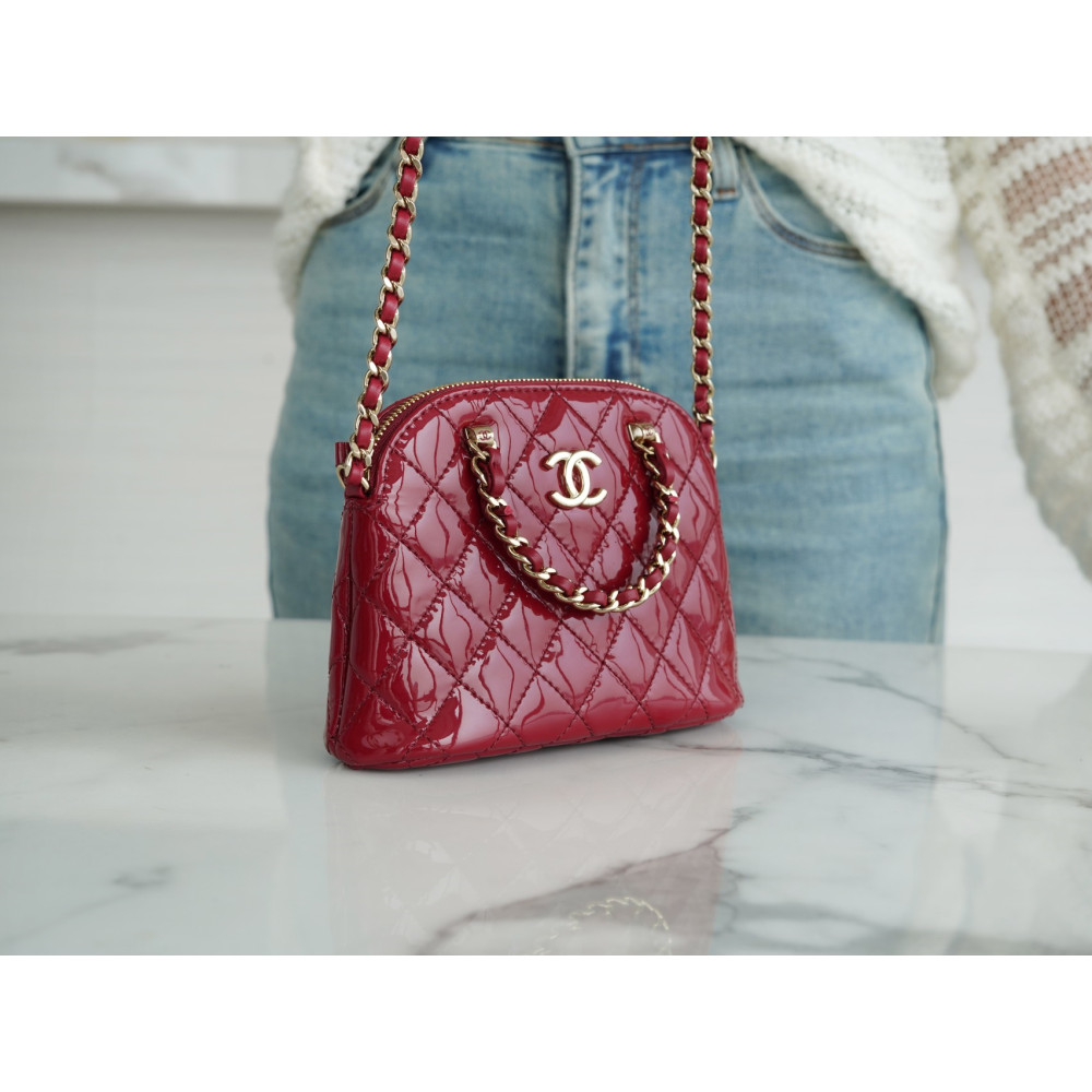 CHANEL SHINY COCO CLUTCH WITH CHAIN BAG CHANEL SHINY COCO CLUTCH WITH CHAIN BAG