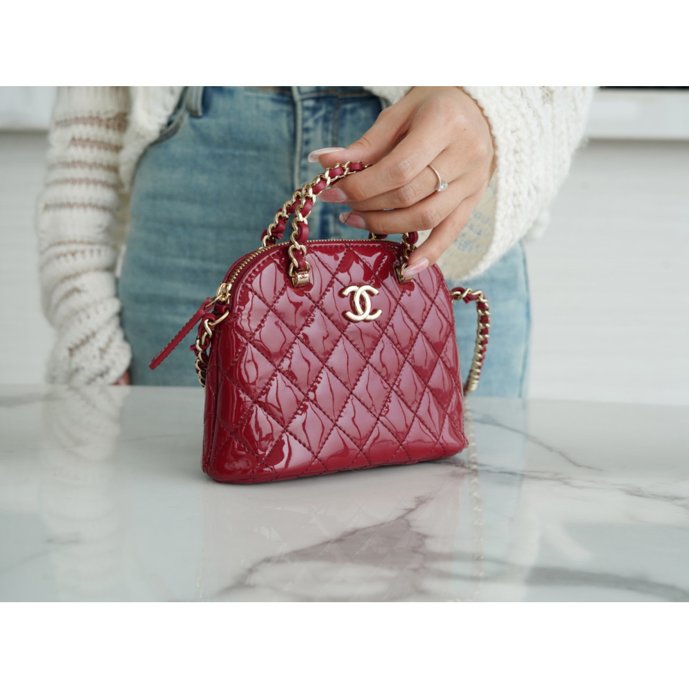 CHANEL SHINY COCO CLUTCH WITH CHAIN BAG CHANEL SHINY COCO CLUTCH WITH CHAIN BAG
