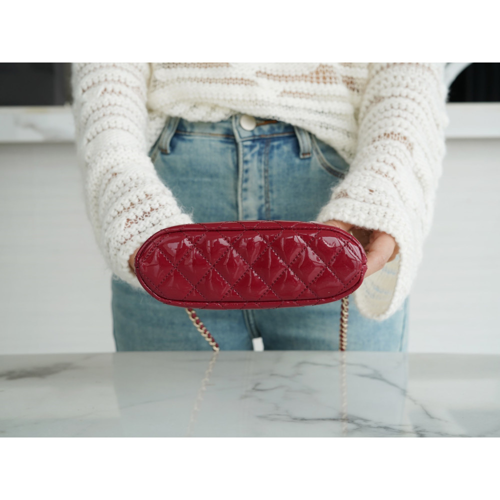 CHANEL SHINY COCO CLUTCH WITH CHAIN BAG CHANEL SHINY COCO CLUTCH WITH CHAIN BAG