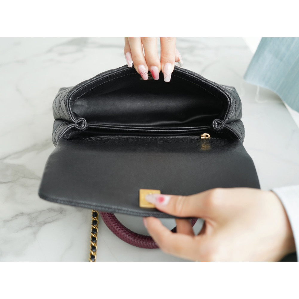 CHANEL SMALL COCO HANDLE FLAP BAG