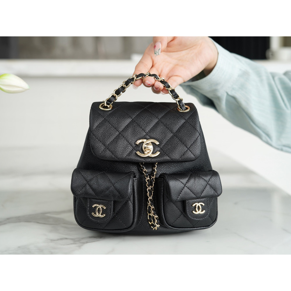 CHANEL MINI DUMA POCKETS DRAWSTRING BACKPACK