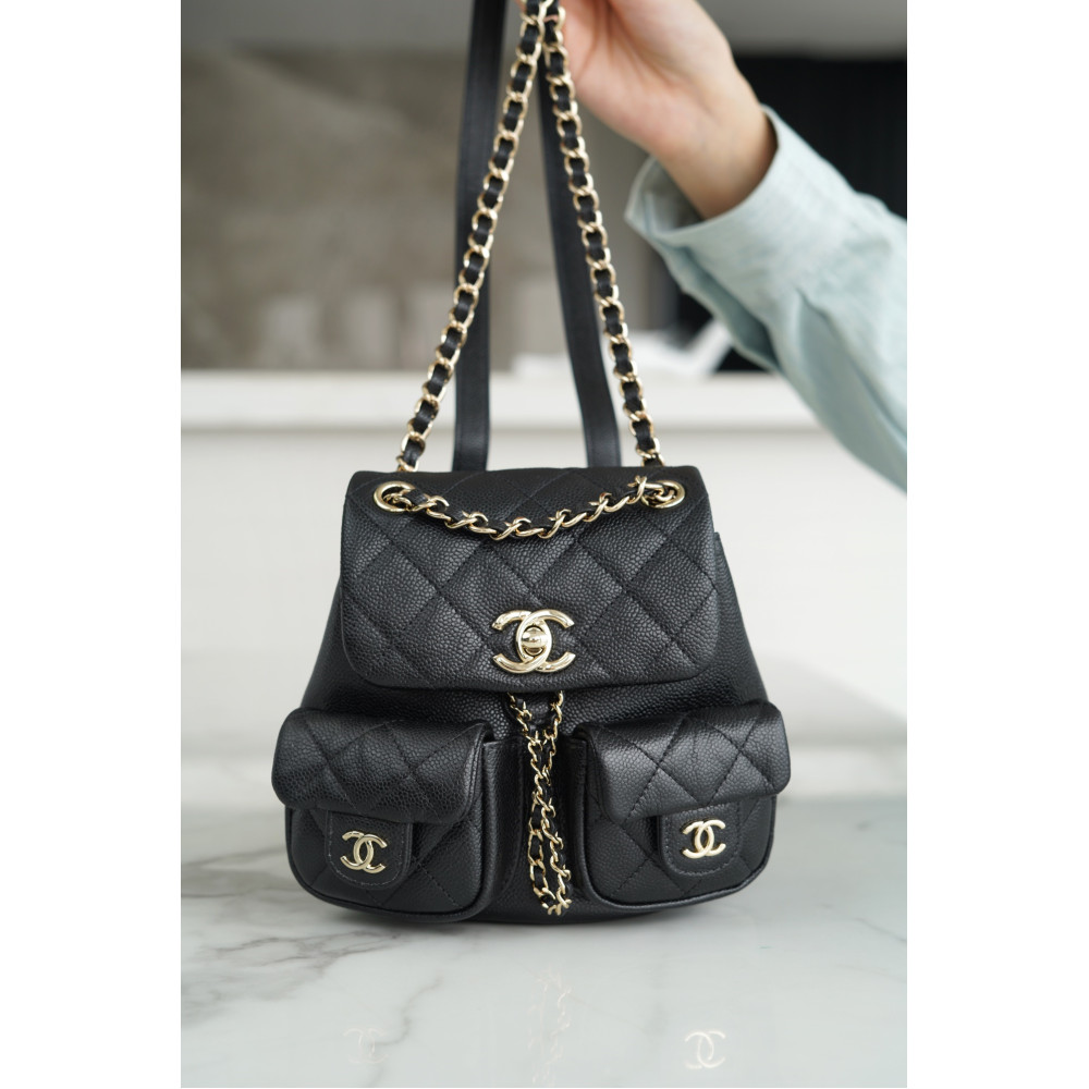 CHANEL MINI DUMA POCKETS DRAWSTRING BACKPACK