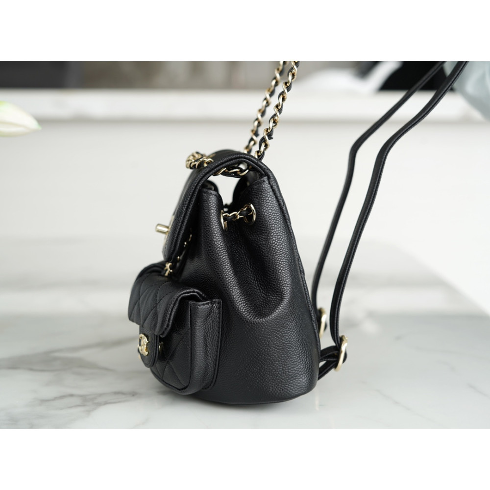 CHANEL MINI DUMA POCKETS DRAWSTRING BACKPACK