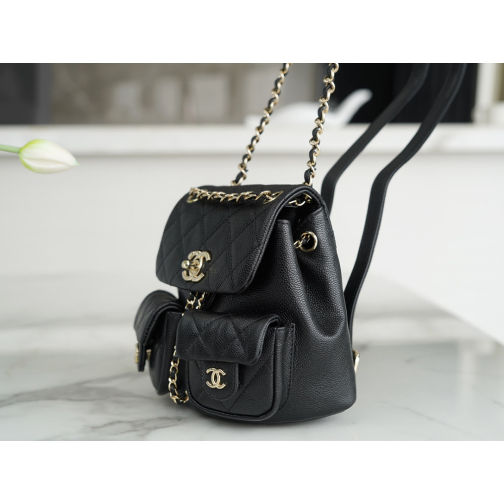 CHANEL MINI DUMA POCKETS DRAWSTRING BACKPACK