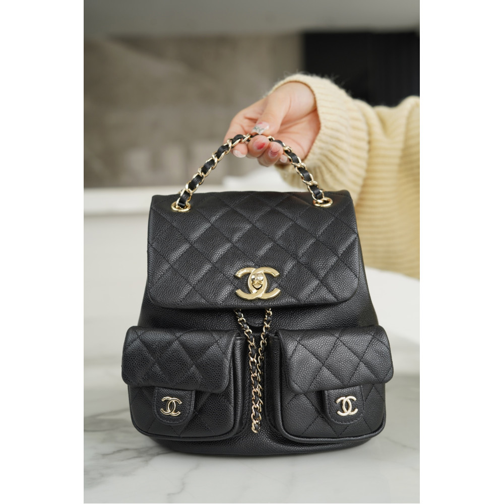 CHANEL LARGE DUMA POCKETS DRAWSTRING BACKPACK