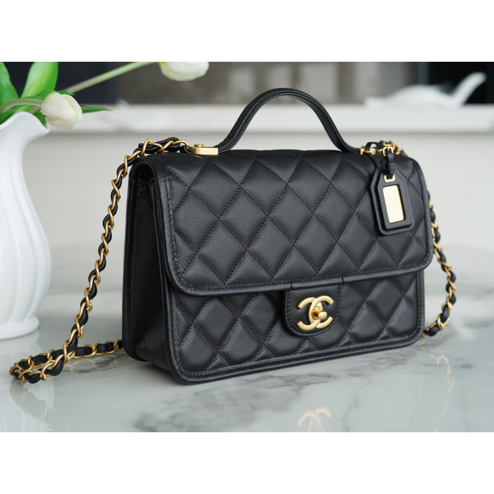 School Memory Large Top Handle Flap Handbag