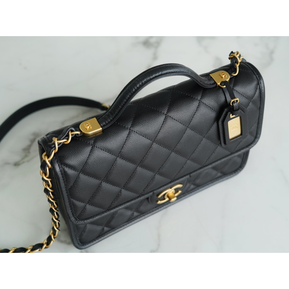School Memory Large Top Handle Flap Handbag