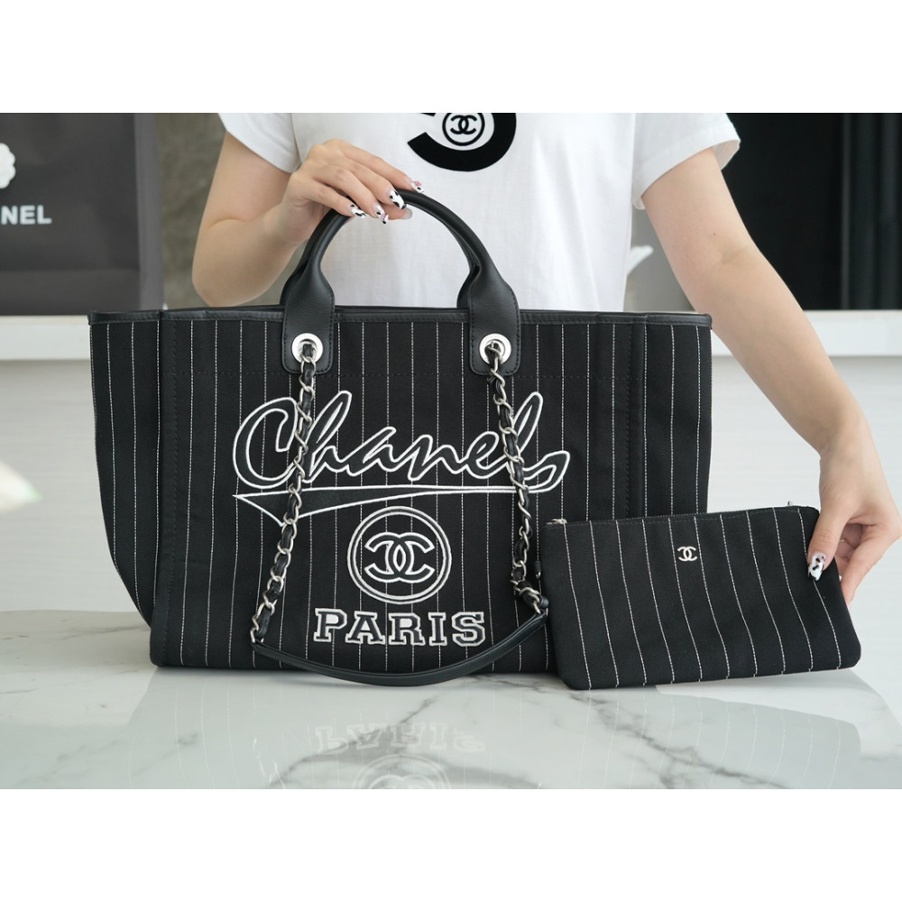 CHANEL MEDIUM DEAUVILLE TOTE BAG CHANEL MEDIUM DEAUVILLE TOTE BAG