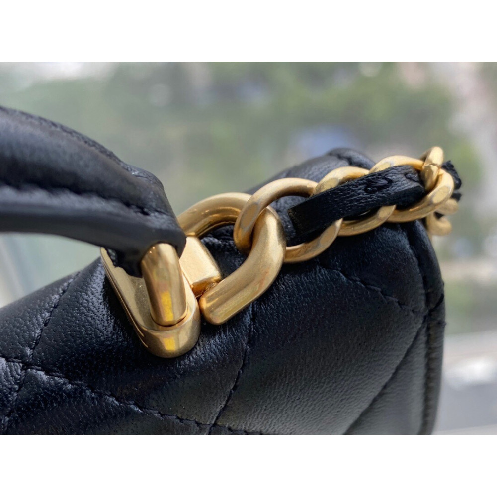 CHANEL TOP HANDLE FLAP BAG