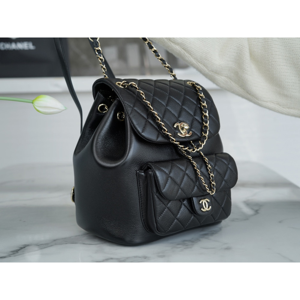 CHANEL SMALL DUMA DRAWSTRING BACKPACK BAG