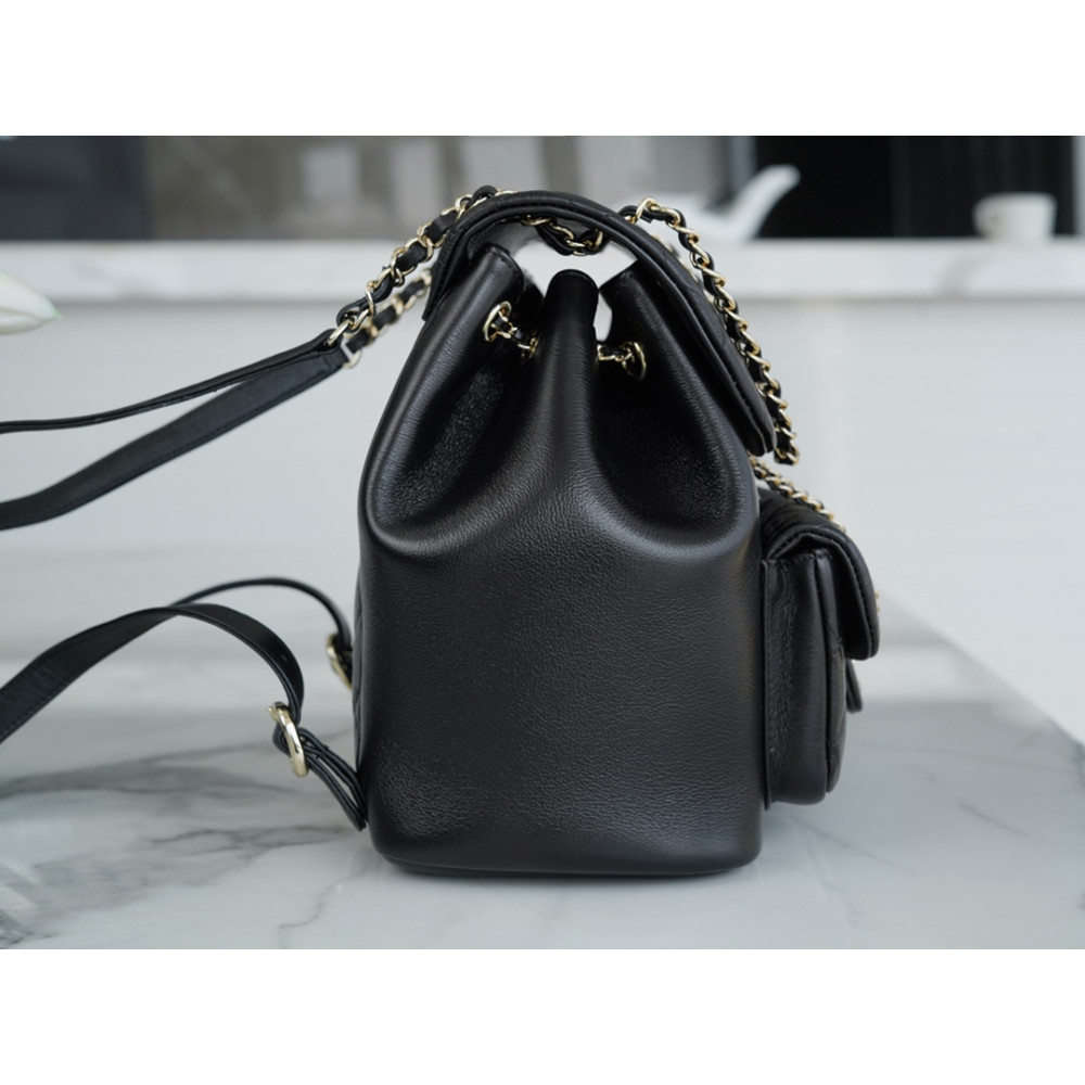 CHANEL SMALL DUMA DRAWSTRING BACKPACK BAG