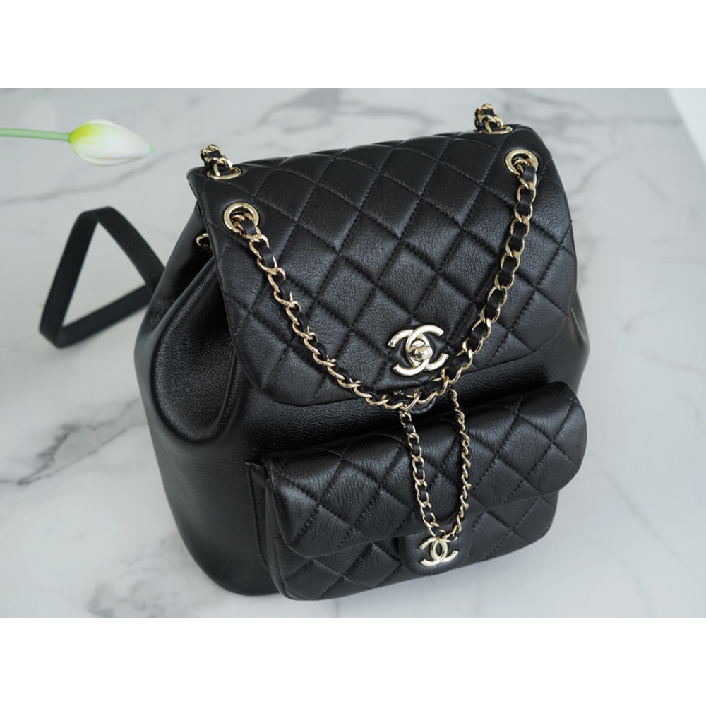 CHANEL SMALL DUMA DRAWSTRING BACKPACK BAG