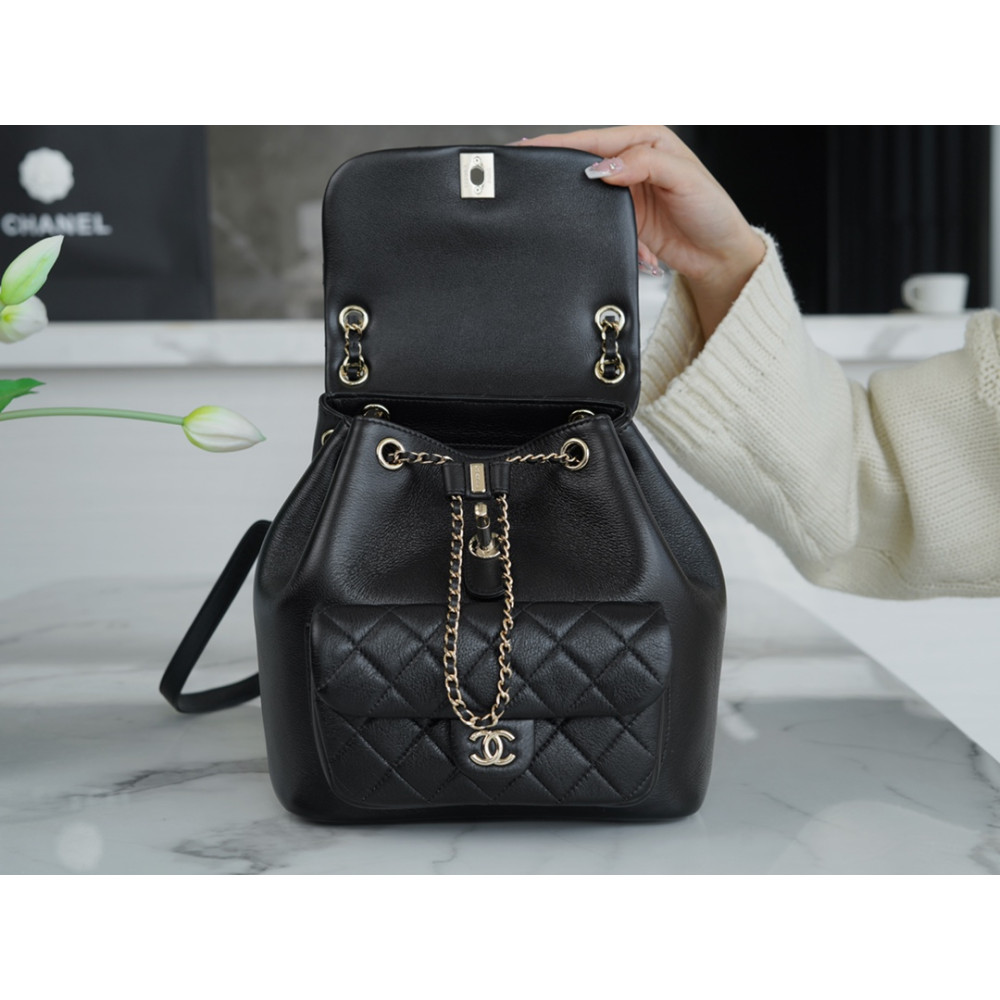CHANEL SMALL DUMA DRAWSTRING BACKPACK BAG