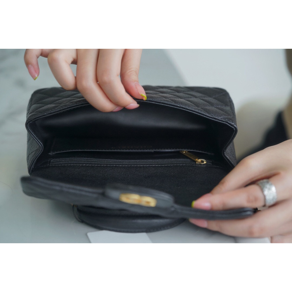 CHANEL MINI TOP HANDLE RECTANGULAR FLAP BAG